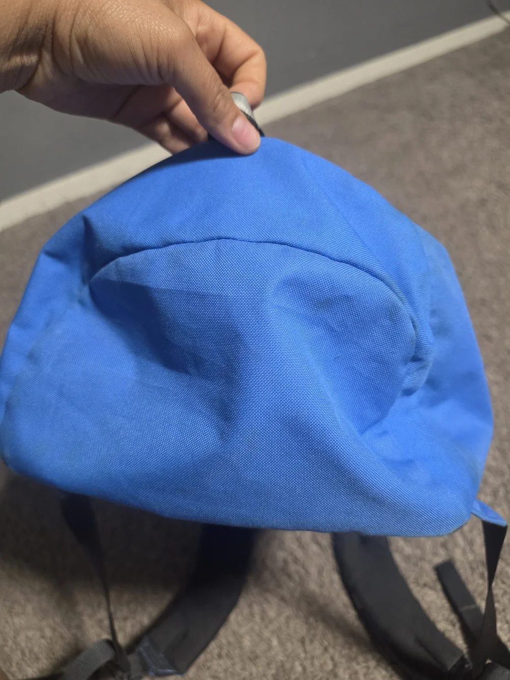 The North Face Blue Backpack with Yellow Logo - Everyday Carry Bag